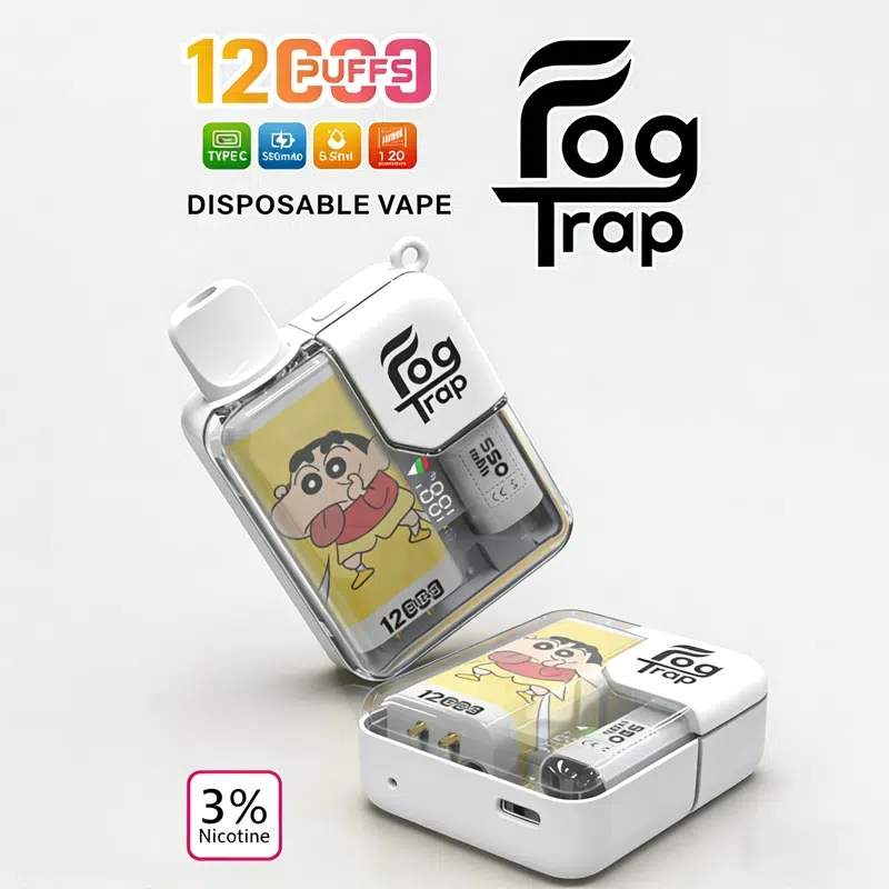 Fog Trap 12000口一次性電子煙 | 蠟筆小新聯名款 · 10種口味 · 可充電大容量:圖片 3